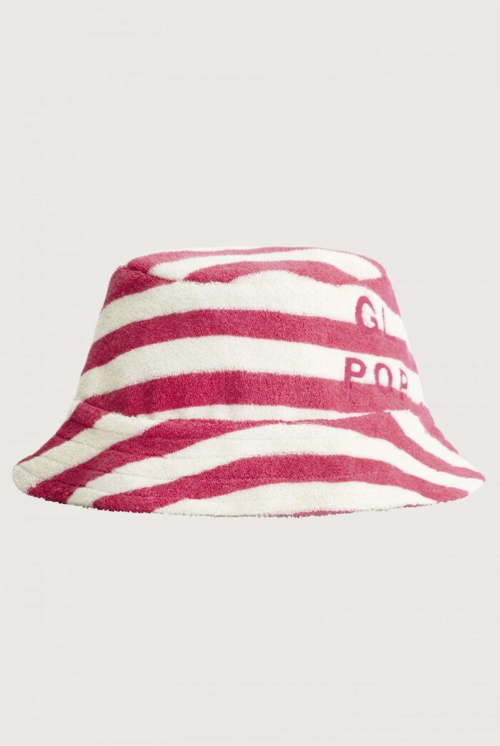 Gray Label Little Label Lovers POP Baby Terry Bucket Hat GOTS Cherry Cream Stripes