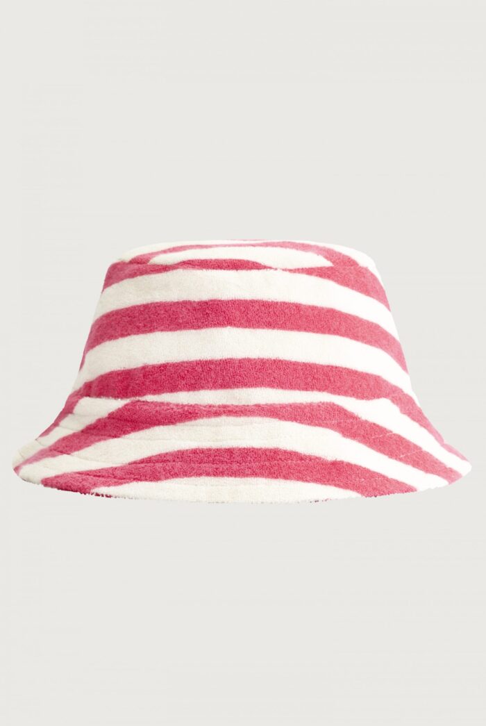 Gray Label Little Label Lovers POP Baby Terry Bucket Hat GOTS Cherry Cream Stripes