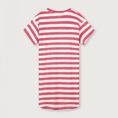 Gray Label Little Label Lovers POP Terry Oversized Tee Dress GOTS Cherry Cream Stripes Kids