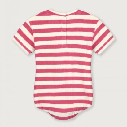 Gray Label Little Label Lovers POP Terry Baby Suit Gots Cherry Cream Stripes Kids Girls Boys