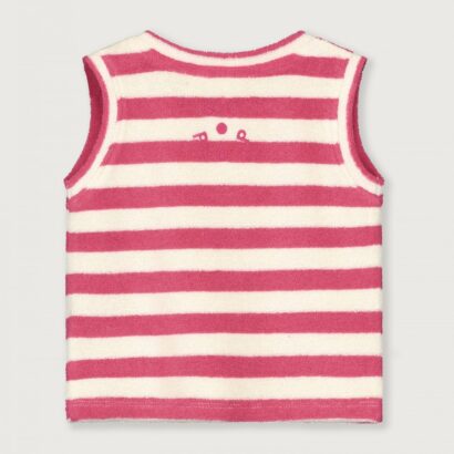 Gray Label Little Label Lovers POP Terry Tank Top GOTS Cherry Off White Kids Girls