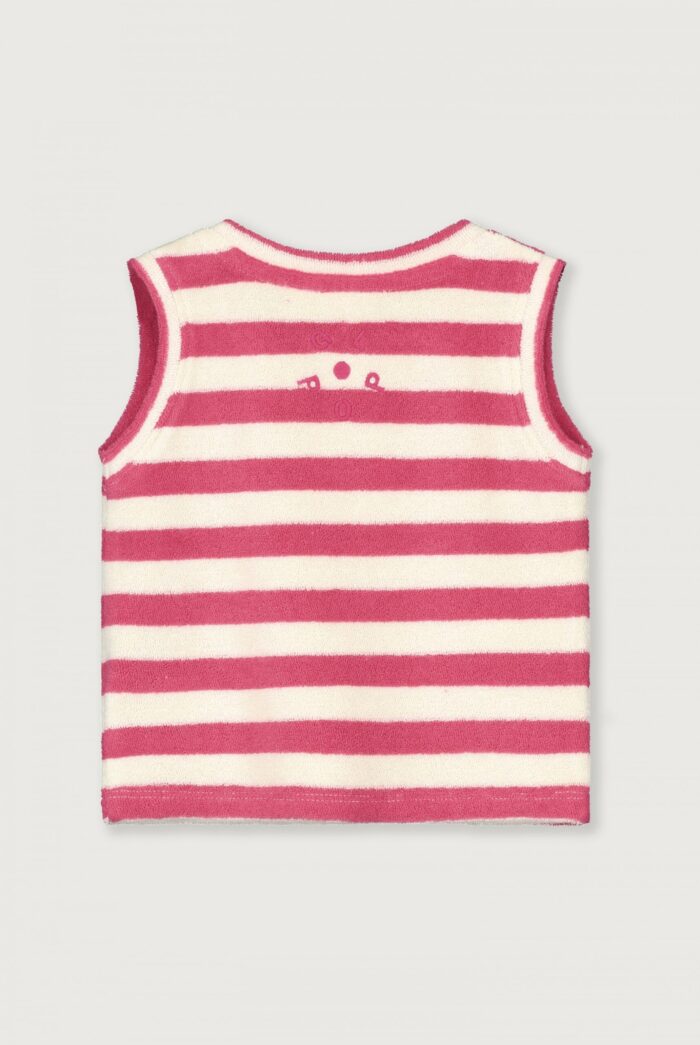 Gray Label Little Label Lovers POP Terry Tank Top GOTS Cherry Off White Kids Girls