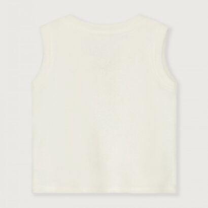 Gray Label Little Label Lovers POP Terry Tank Top GOTS Cherry Off White Kids Girls