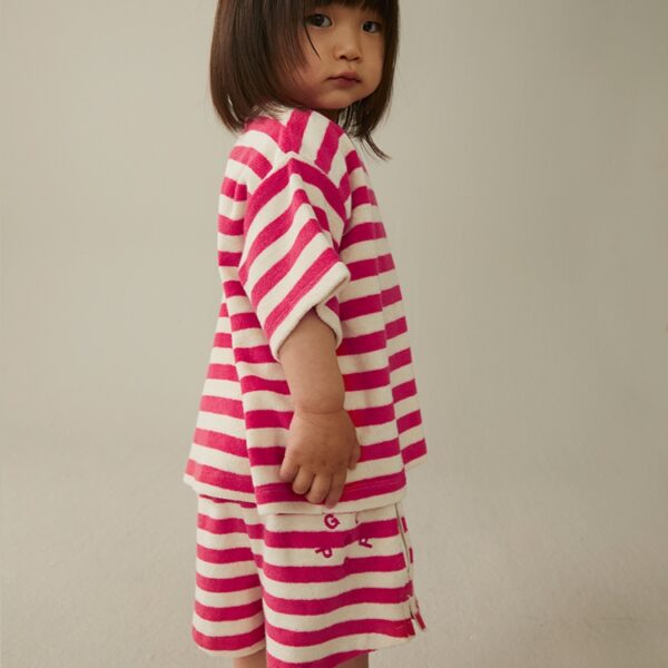 Gray Label Little Label Lovers POP Terry Oversized Tee GOTS Cherry Cream Kids