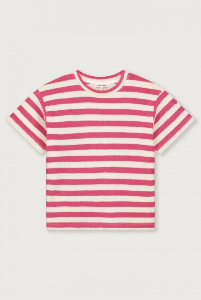 Gray Label Little Label Lovers POP Terry Oversized Tee GOTS Cherry Cream Kids