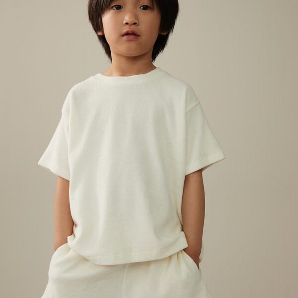 Gray Label Little Label Lovers POP Terry Oversized Tee GOTS Cherry Cream Kids