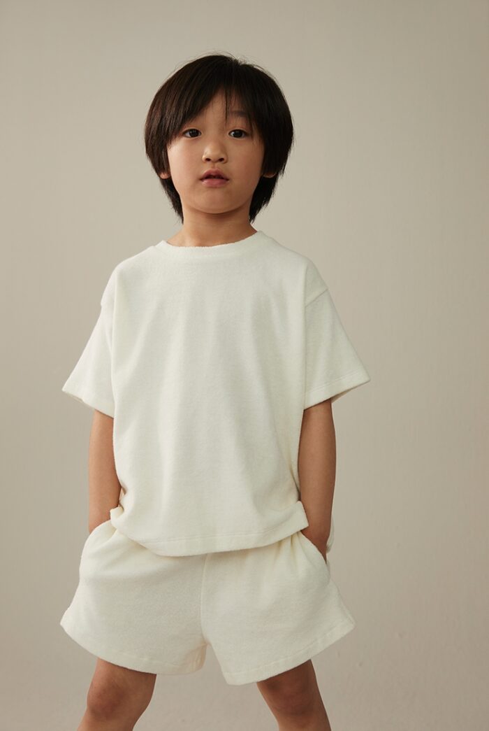 Gray Label Little Label Lovers POP Terry Oversized Tee GOTS Cherry Cream Kids