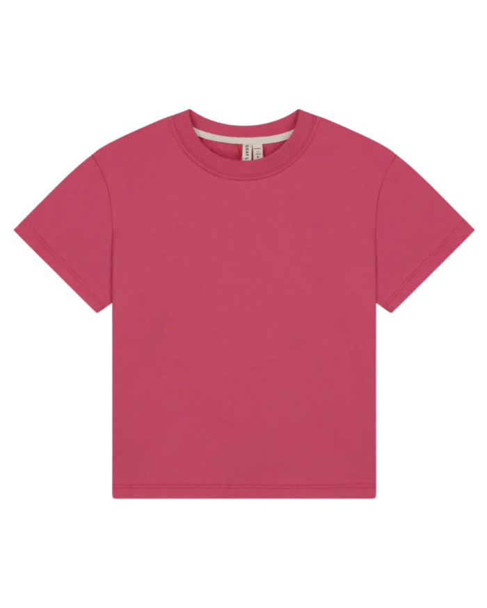 Gray Label Little Label Lovers Oversized Tee Shirt Gots Cherry Pink Kids Girls Boys