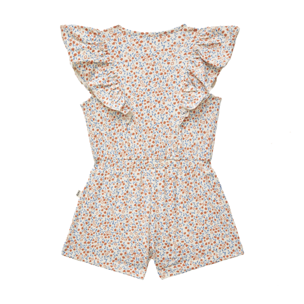 House of Jamie Little Label Lovers Butterfly Jumpsuit Peach Blush Mini Floral Kids Girls