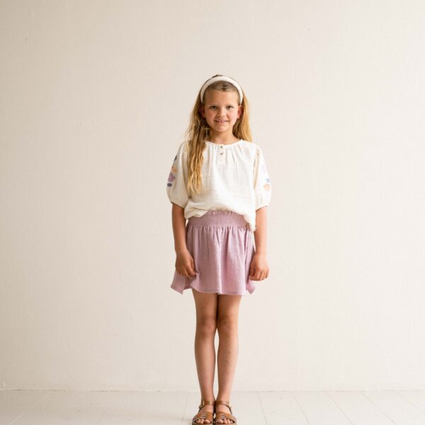 House of Jamie Little Label Lovers Smocked Skirt Rose Lilac Kids Girls