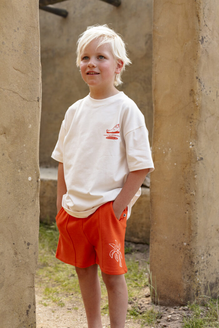 Ammehoela Little Label Lovers Tangerine Tango Trousers Pants Short Orange Details Kids