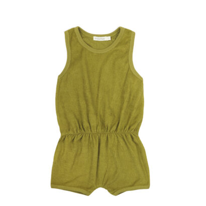 Phil&Phae Little Label Lovers Frotte Playsuit Matcha Green Kids Boys Girls Baby