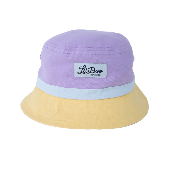 Lil'Boo - Block Bucket Hat | light purple/yellow