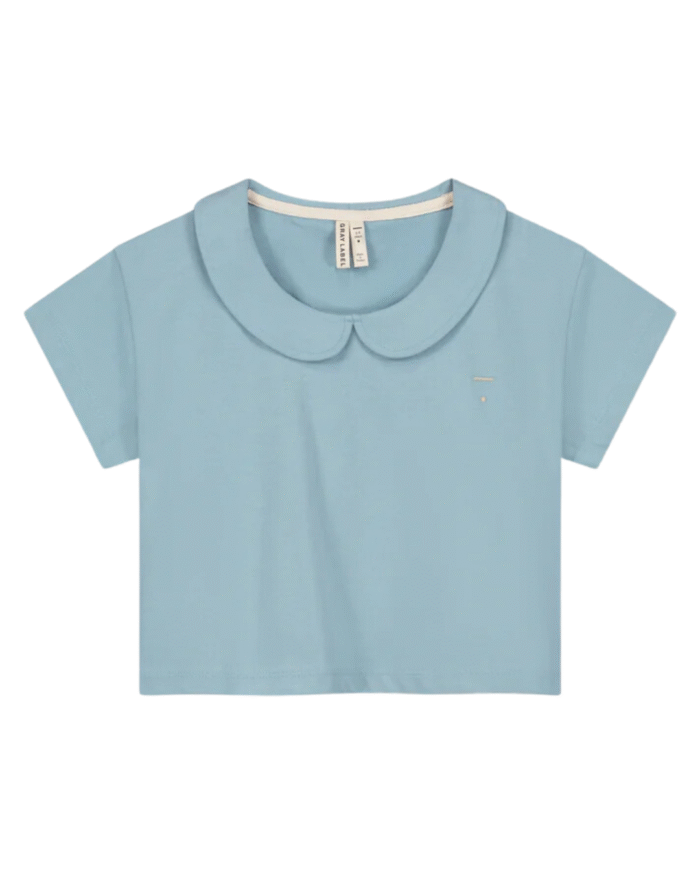 Gray Label – Boxy Collar Top GOTS | sky