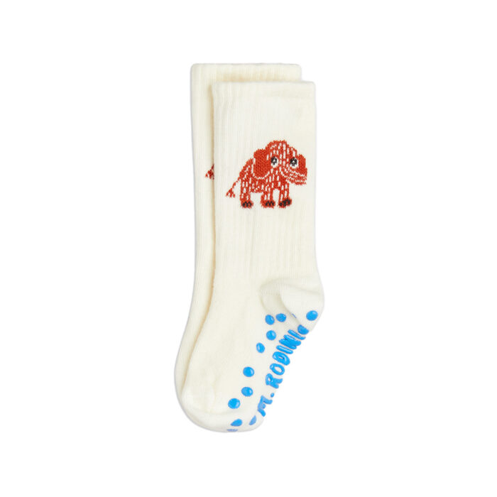 Mini Rodini – Mammoth Anti-slip Socks | white