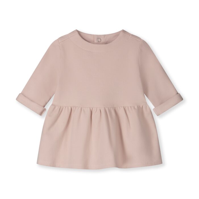 Gray Label – Baby Dress w/ Snaps GOTS | faded pink