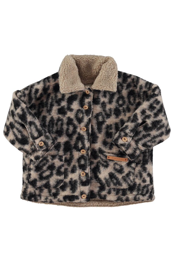 Piupiuchick – Jacket | ecru w/ animal print