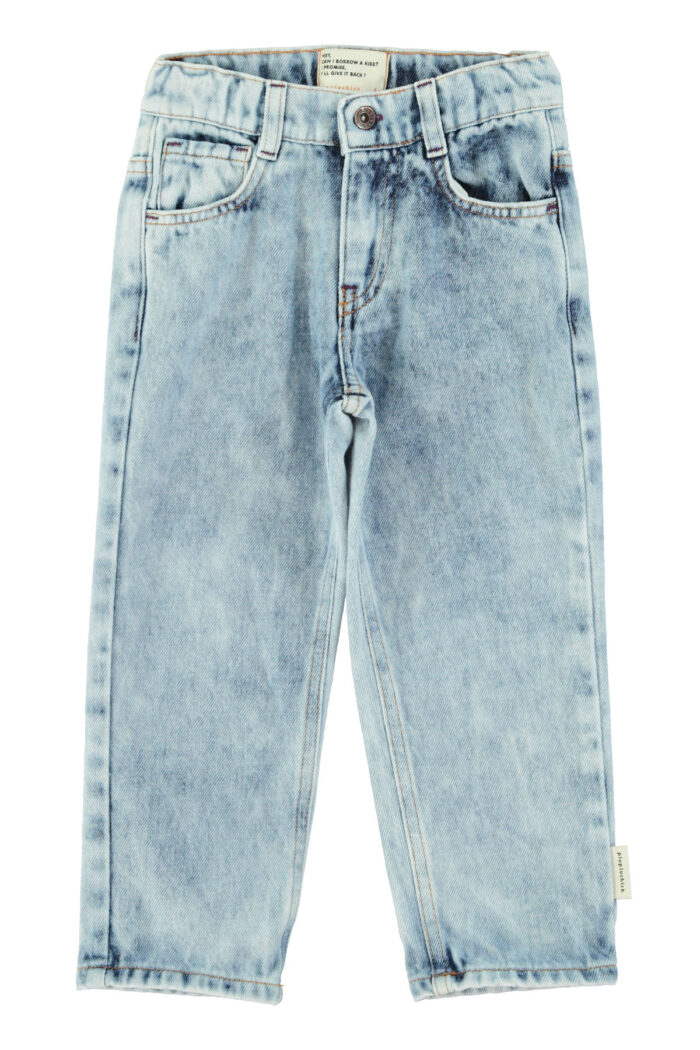 Piupiuchick – Unisex trousers | washed blue denim