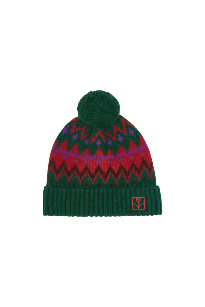 The Campamento – Zig Zag Green Beanie | green