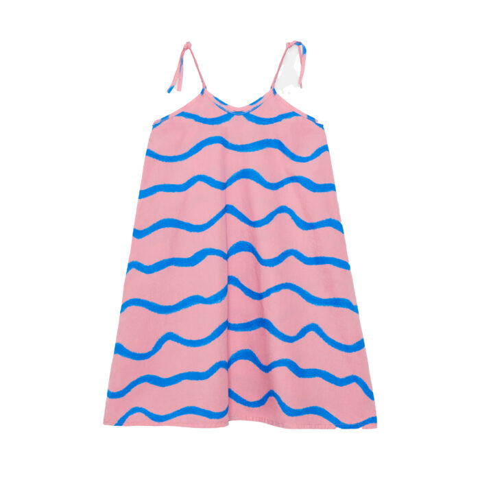 Weekend House Kids – Waves Dress | pink