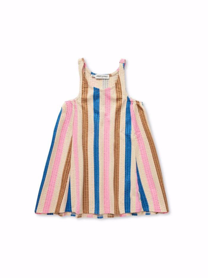 Sproet & Sprout – Loose Dress Striped | sesame