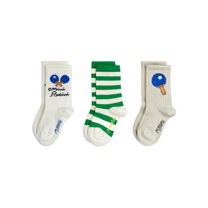 Mini Rodini – Table tennis 3-pack socks | multi